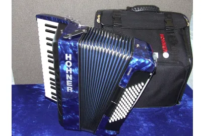 Hohner Akkordeon Bravo III 72 Silent Key blau