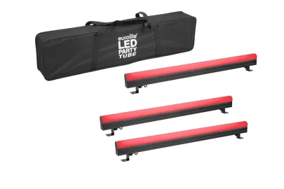 Eurolite Set 3x AKKU PT-100/32 Pixel DMX Tube + Tasche