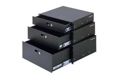 Adam Hall 87402A Rackschublade Alu 2 HE