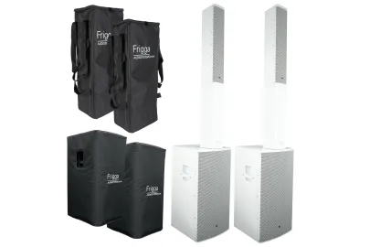 DAP Frigga Stereo Bundle Set weiß mit Taschen