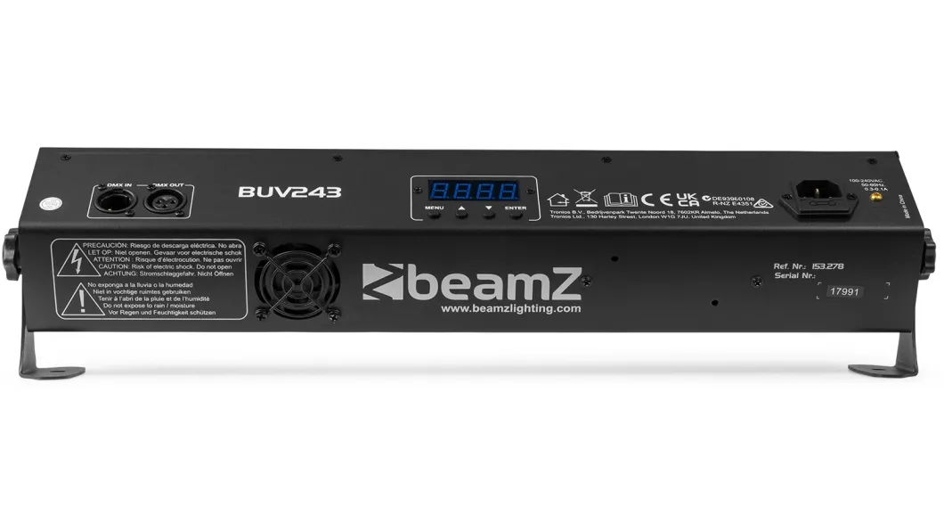 beamZ BUV243 UV Leiste mit DMX 2 x 12 LEDS