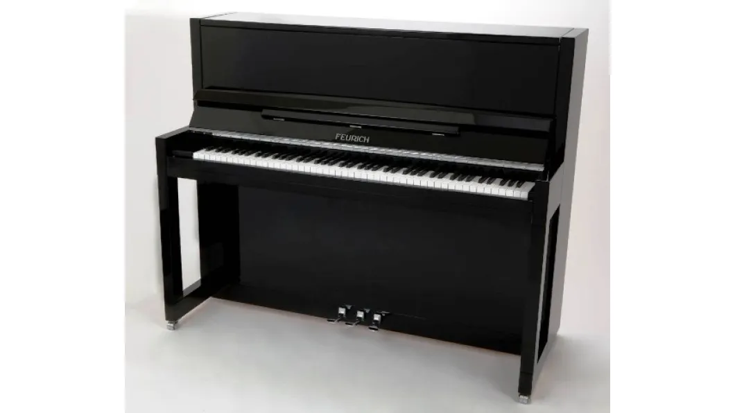 Feurich Piano Mod. 115 Premiere schwarz chrom