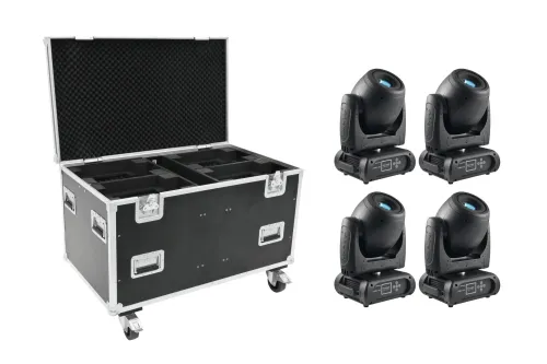 Futurelight Set 4x DMH-160 MK2 + Case mit Rollen