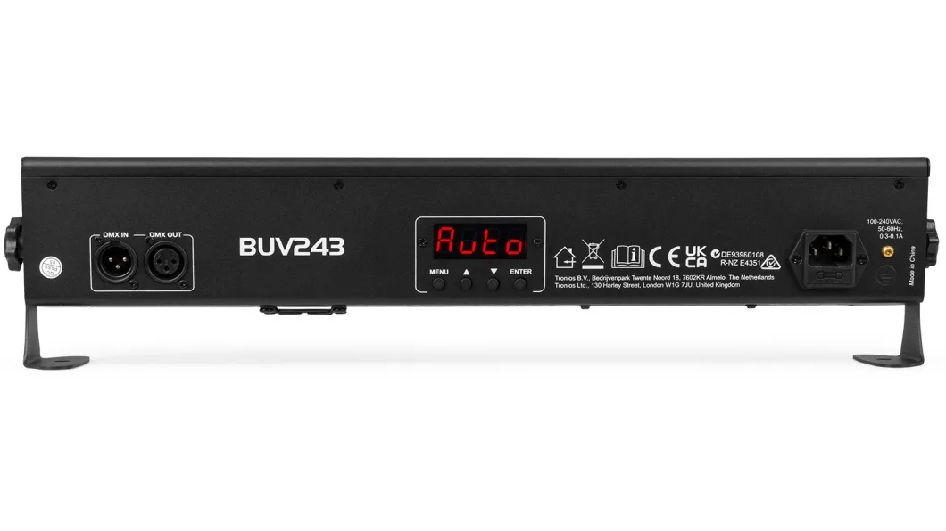 beamZ BUV243 UV Leiste mit DMX 2 x 12 LEDS