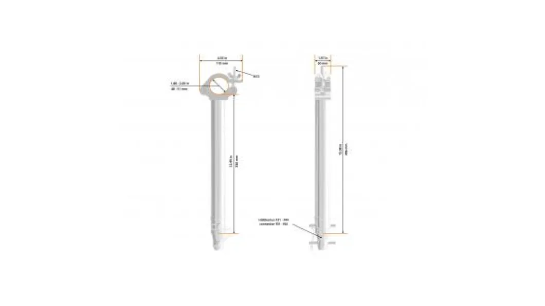 Global Truss 5056 Half Coupler Spacer 330mm