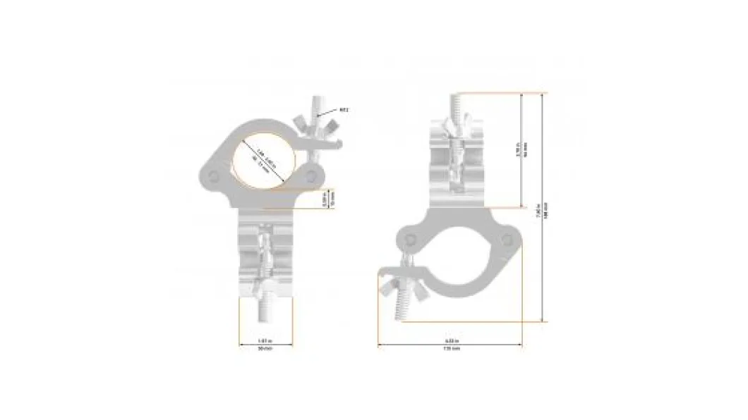 Global Truss 8231-90-B Swivel Coupler 50mm