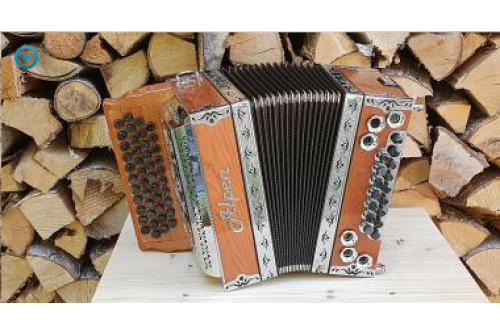 Steirische Harmonika Alpen Compact B/Es/As/Des Kirsche