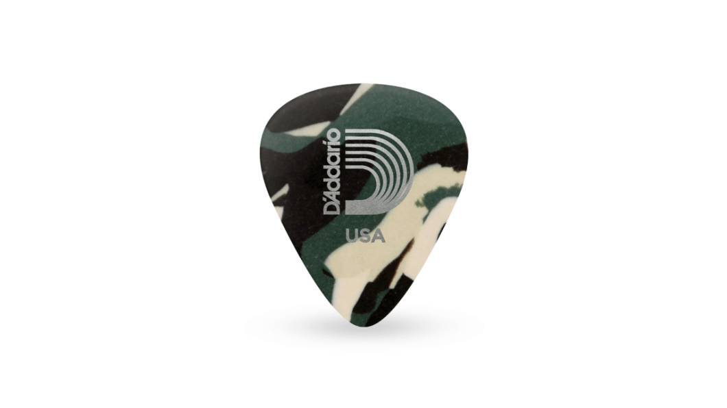 D'Addario Camouflage Zelluloid-Gitarren-Picks Medium