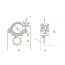 Global Truss 5033-B Half Coupler with Ring Schwarz/Black