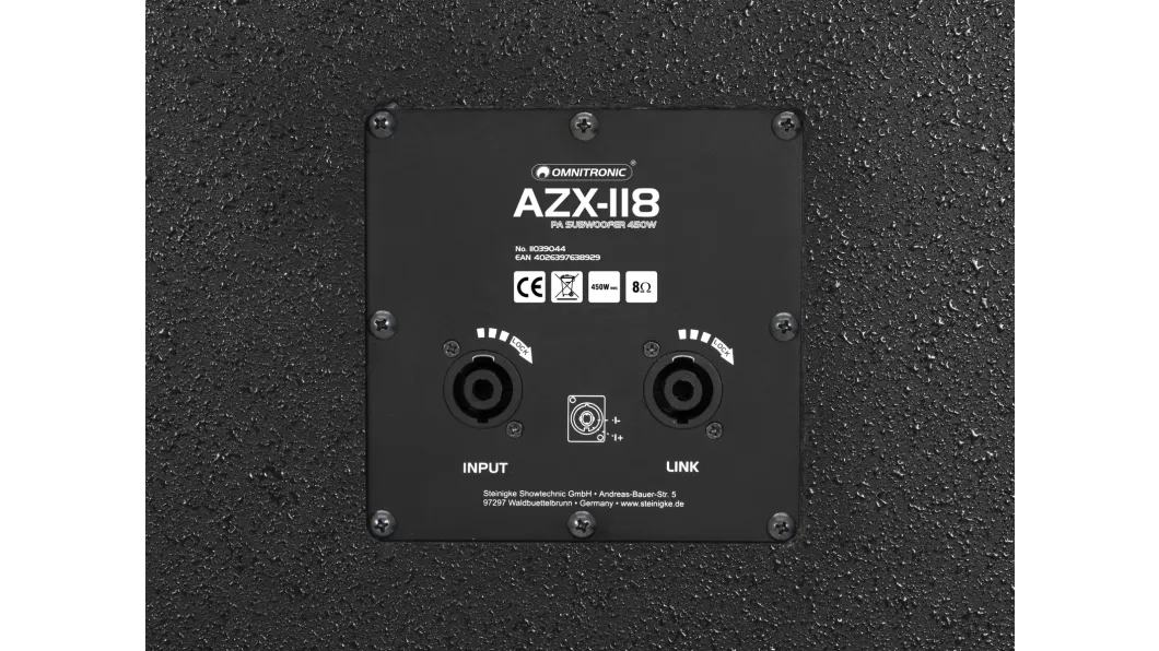 Omnitronic AZX-118 PA-Subwoofer 450W