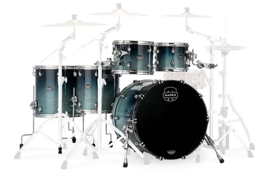 Mapex Saturn Studioease Shellset Teal Blue Fade