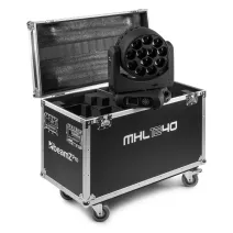 beamZpro MHL1240LED WashMovingHead m. Zoom 2Stück Case