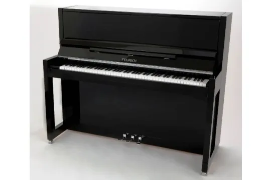 Feurich Piano Mod. 115 Premiere schwarz chrom