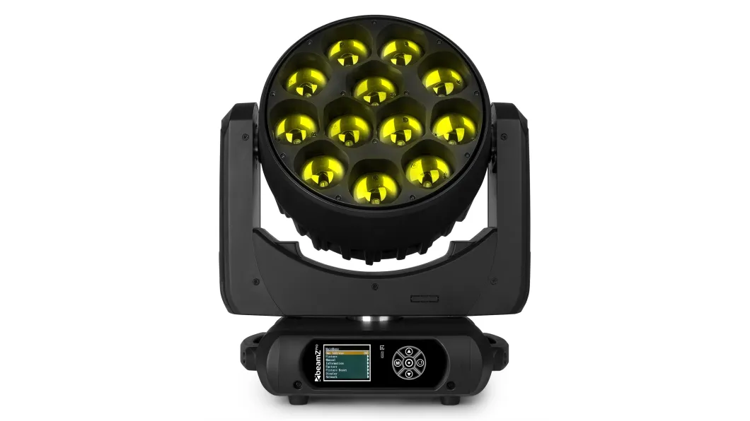 beamZpro MHL1240LED WashMovingHead m. Zoom 2Stück Case