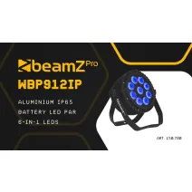 beamZpro WBP912IP Aluminium IP65BatterieLED PAR 6in1LED