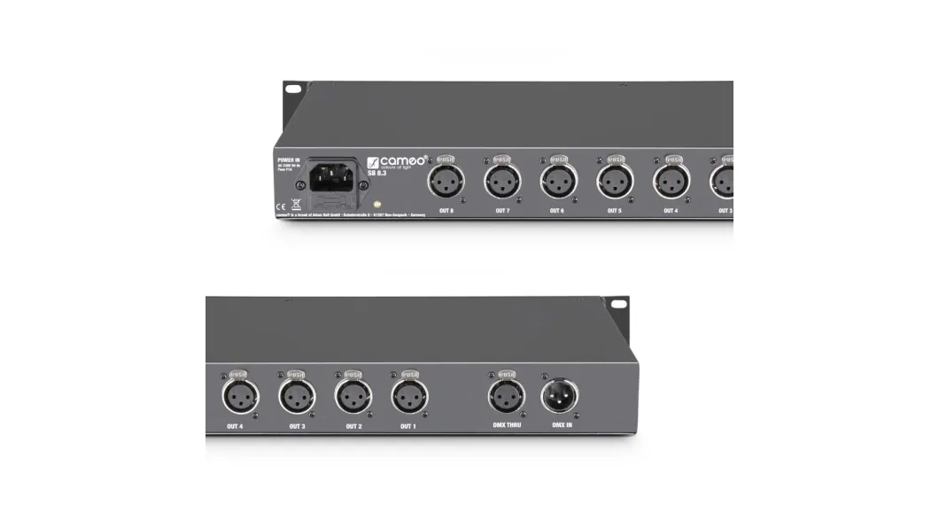 Cameo SB8.3 - 8-Kanal DMX Splitter / Booster