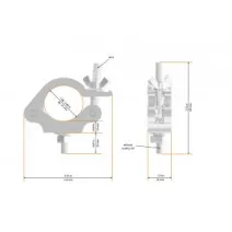 Global Truss 5036-B Half Coupler für F22-F24 black