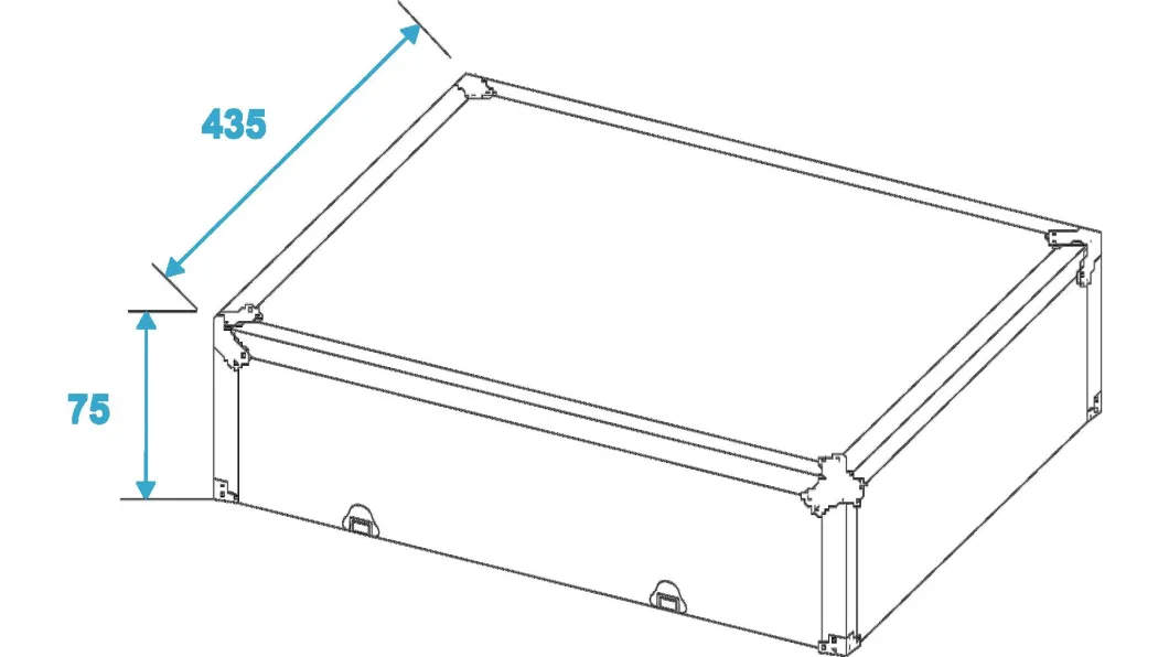 Roadinger Plattenspieler-Case schwarz -S-