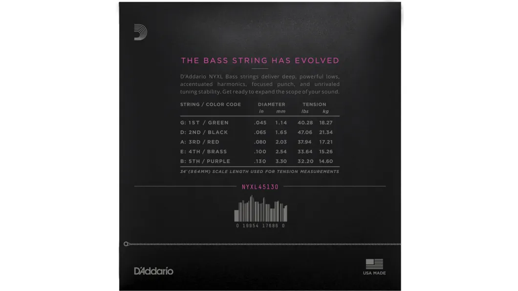 Daddario NYXL45130 Bass Set