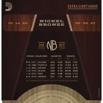 Daddario NB1047 Nickel Bronze Set