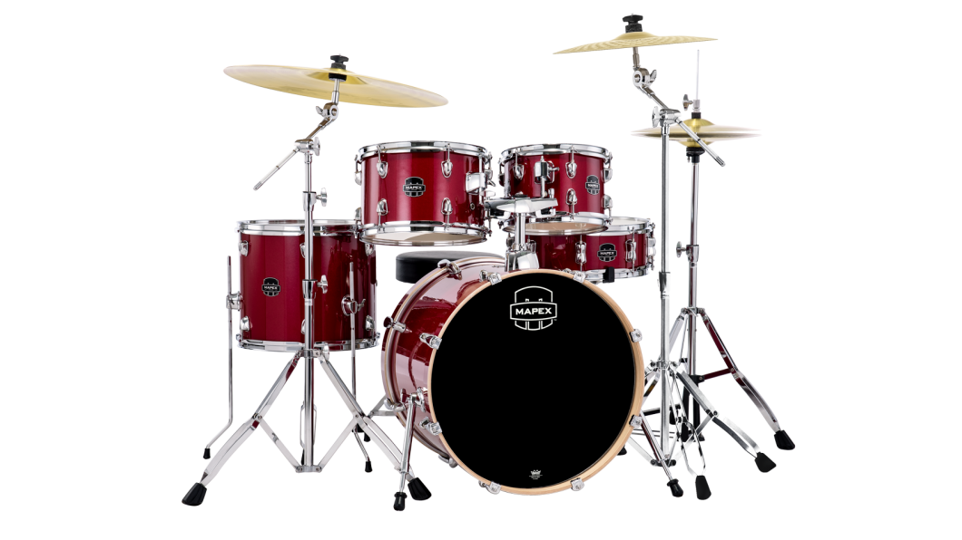 Mapex Venus Fusion Drumset Crimson Red Sparkle VM