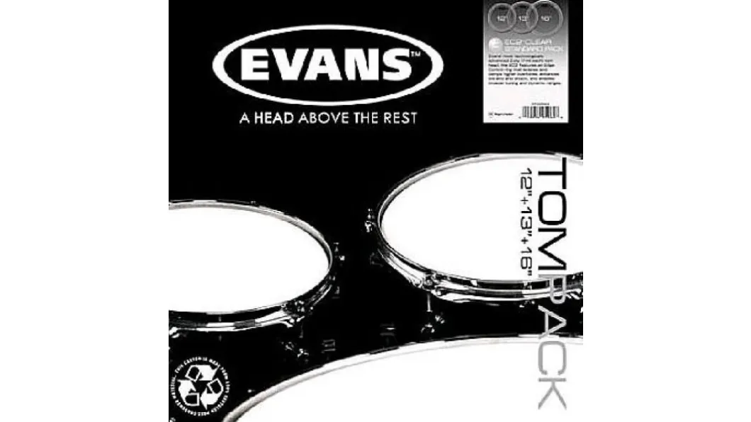 Evans EC2S Studio / Fusion Set Clear