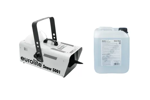 Eurolite Set Snow 5001 Schneemaschine + Schneefluid 5l