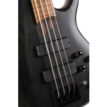 CORT B4 Element Fretless E-Bass Open Pore Trans Black