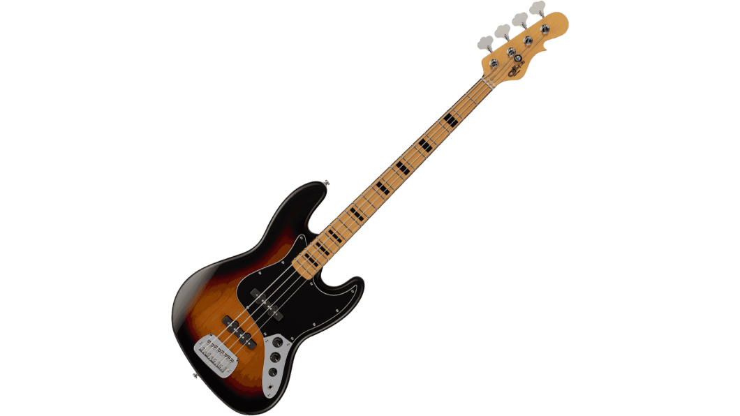 G&L Tribute Jazz Bass 3-Tones-Sunburst,Ahorngriffbrett