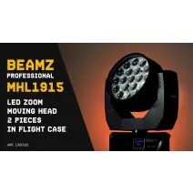 beamZ pro MHL1915 LEDZoom MovingHead2Stück imFlightcase