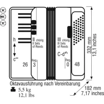 Weltmeister Akkordeon Perle 48 Bass blau