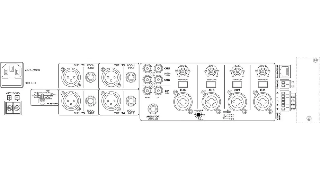 Monacor PA-6040MPX