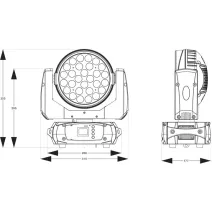 beamZ FUZE2812 Wash Moving Head mit Zoom