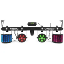 beamZ SHOWBAR 2xPAR, 2xButterfly und R/G Laser DMX ICR