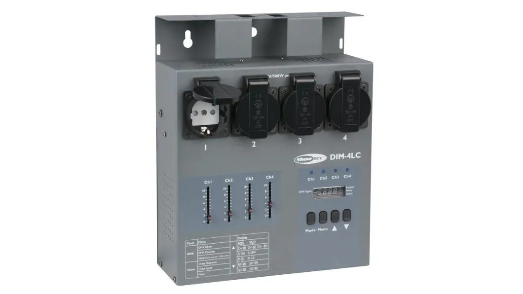 Showtec DIM-4LC 4 Ch. Dimmerpack 3A per Channel