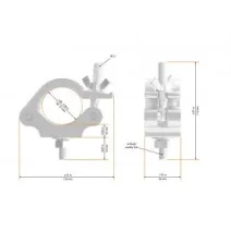 Global Truss 823-B Half Coupler black