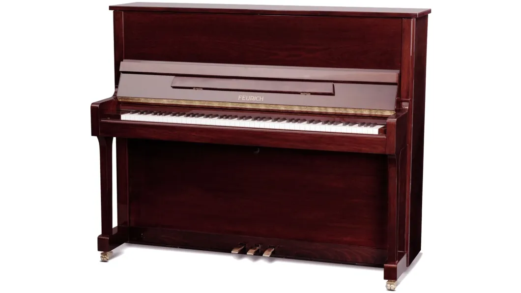 Feurich Piano 122 Universal Bordeaux poliert