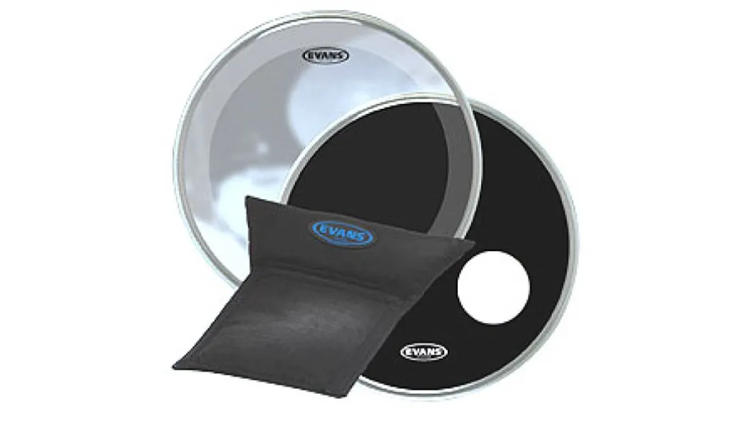 Evans bd22b3 22" Bass Drum Head Set Black