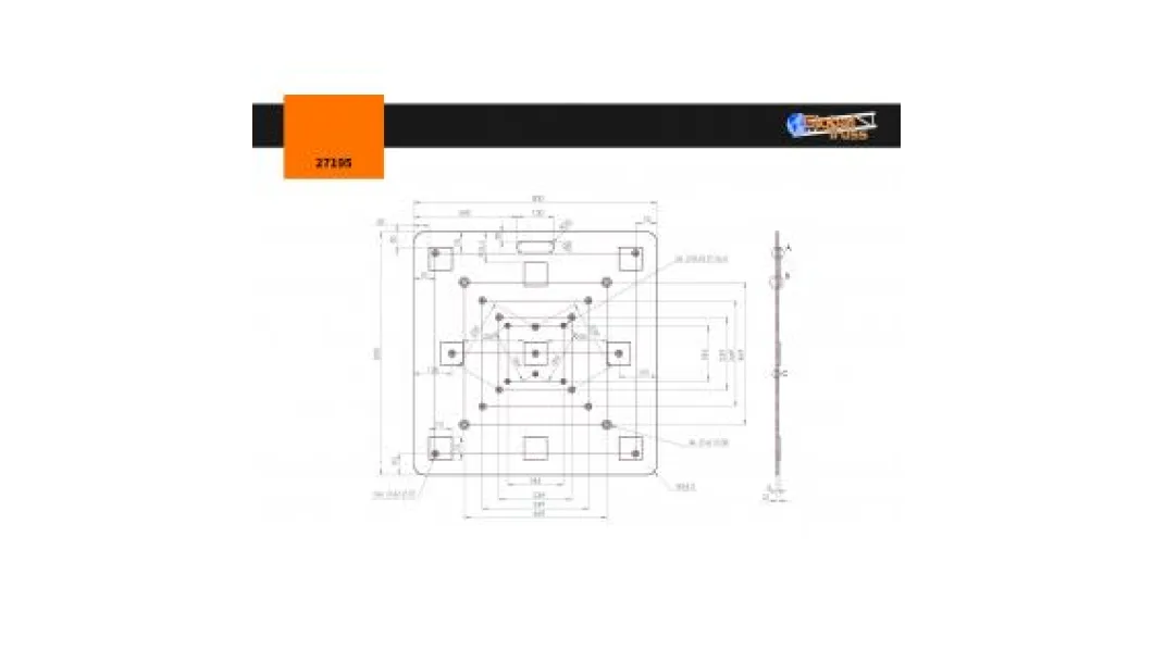 Global Truss Bodenplatte Multi 80 x 80cm