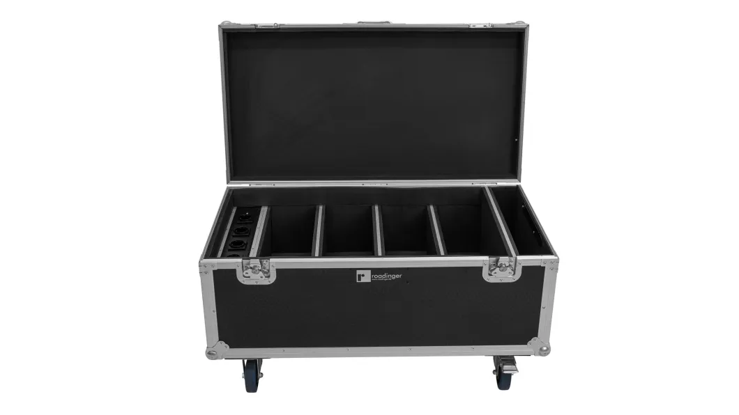 ROADINGER Flightcase 4x AKKU Multiflood IP 8x10W RGBW