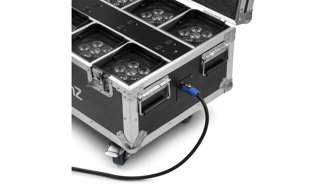 beamZ Pro BBP62 Uplighter Set 6-teilig im Flightcase