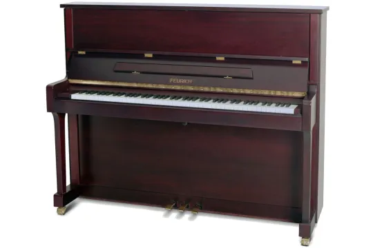 Feurich Piano Universal 122 Bordeaux satiniert