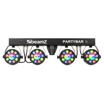 beamZ PARTYBAR3 4x PAR mit Magic Ball