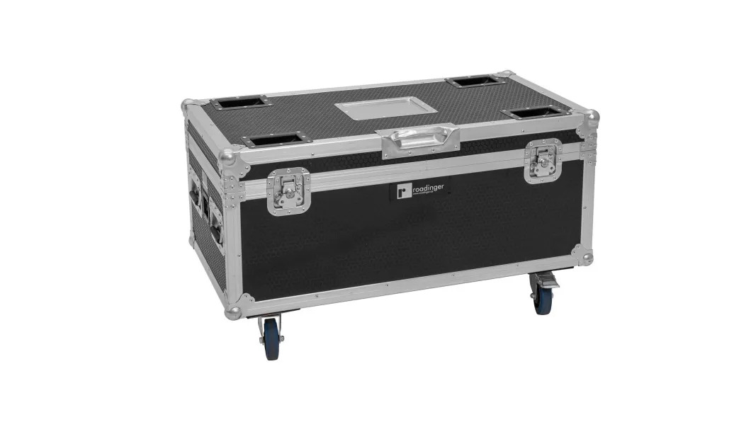 ROADINGER Flightcase 4x AKKU Multiflood IP 8x10W RGBW