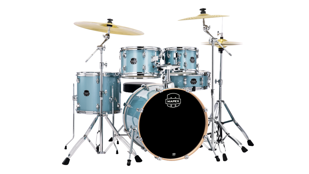 Mapex Venus Fusion Drumset Aqua Blue Sparkle VJ