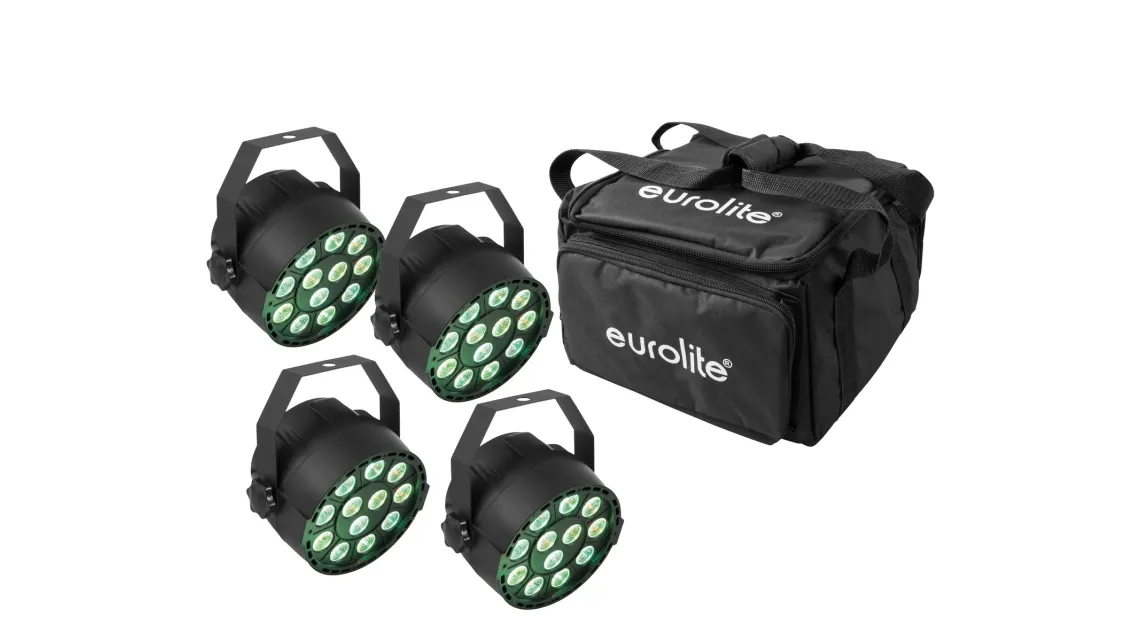 Eurolite Set 4x LED PARty TCL Spot + Soft-Bag