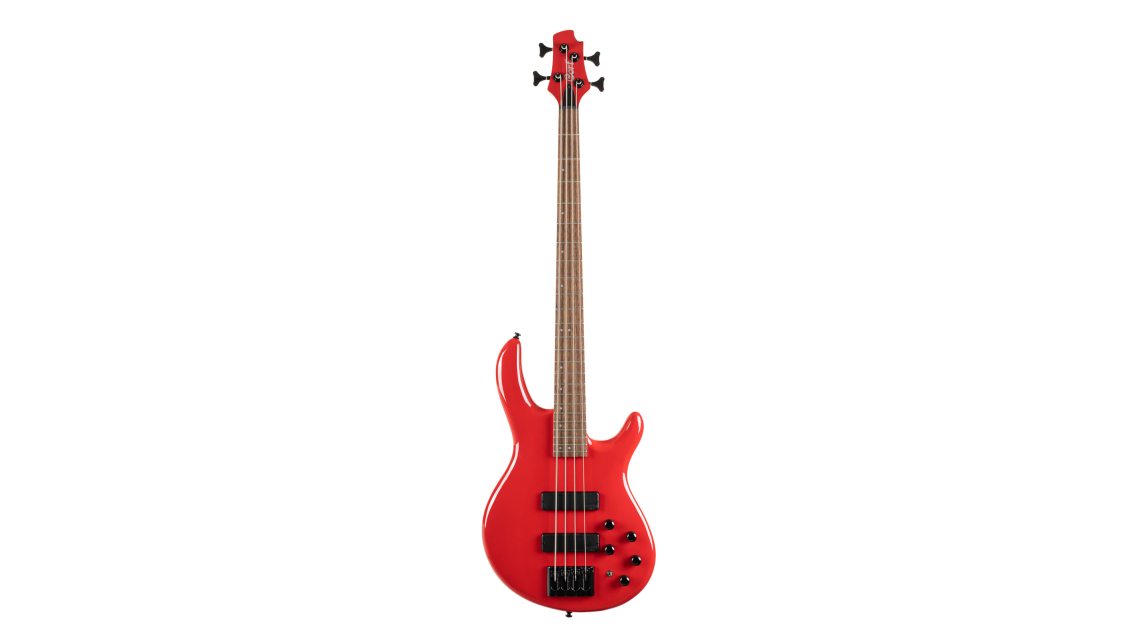 CORT C4 Deluxe E-Bass Candy Red