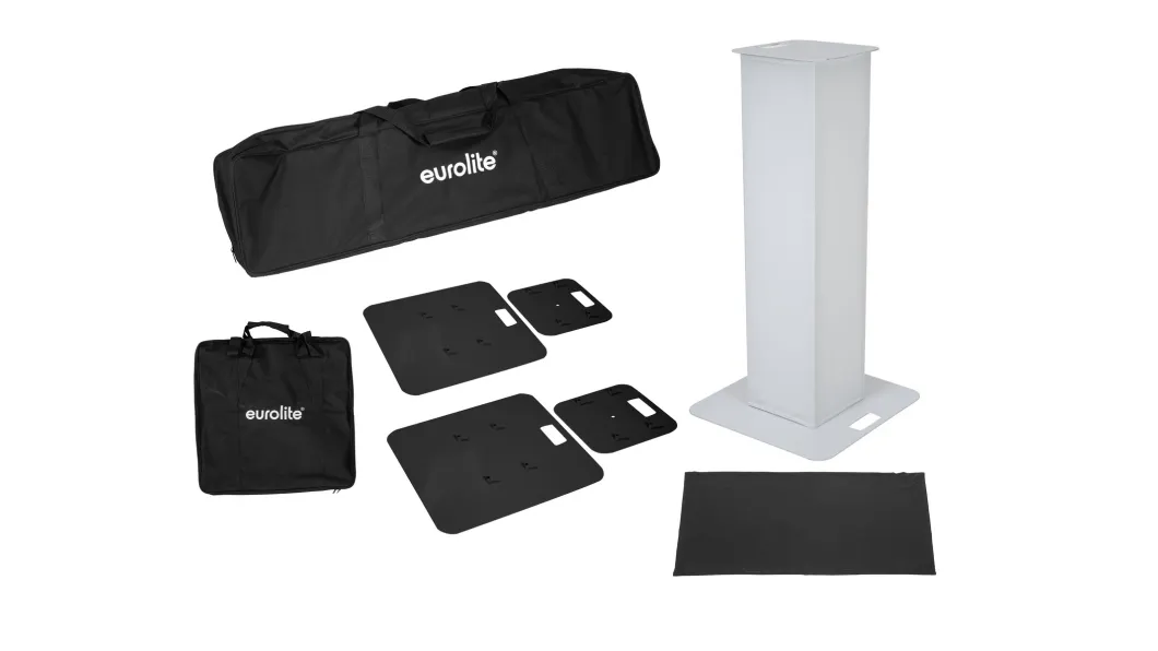 Eurolite 2x Stage Stand 100cm inkl. Cover und Tasche sw