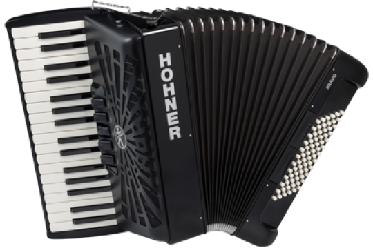 Hohner Akkordeon Bravo III 72 schwarz Silent Key