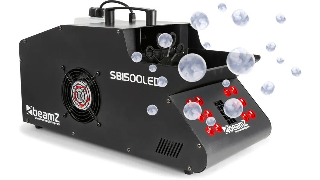 beamZ SB1500LED Nebel & Seifenblasenmaschine RGB LEDS